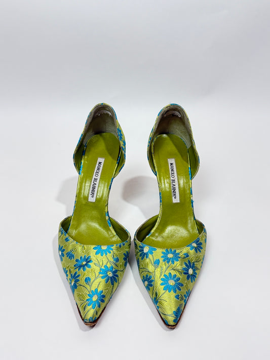 Vintage Brocade Manolo Blahnik Pumps