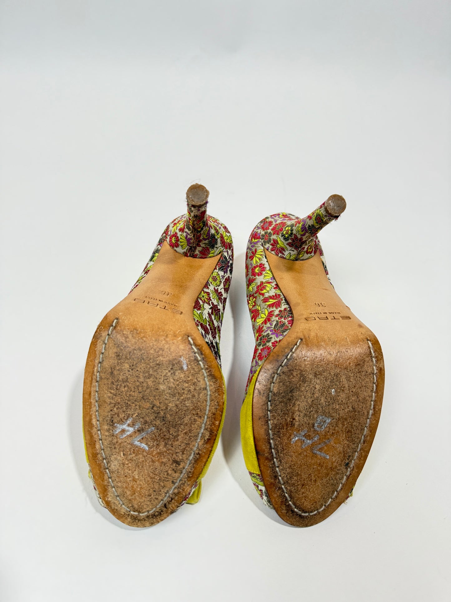 Vintage Etro Brocade Heels