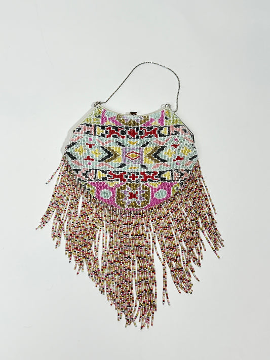 Vintage Badgley Mischka Beaded Fringe Bag