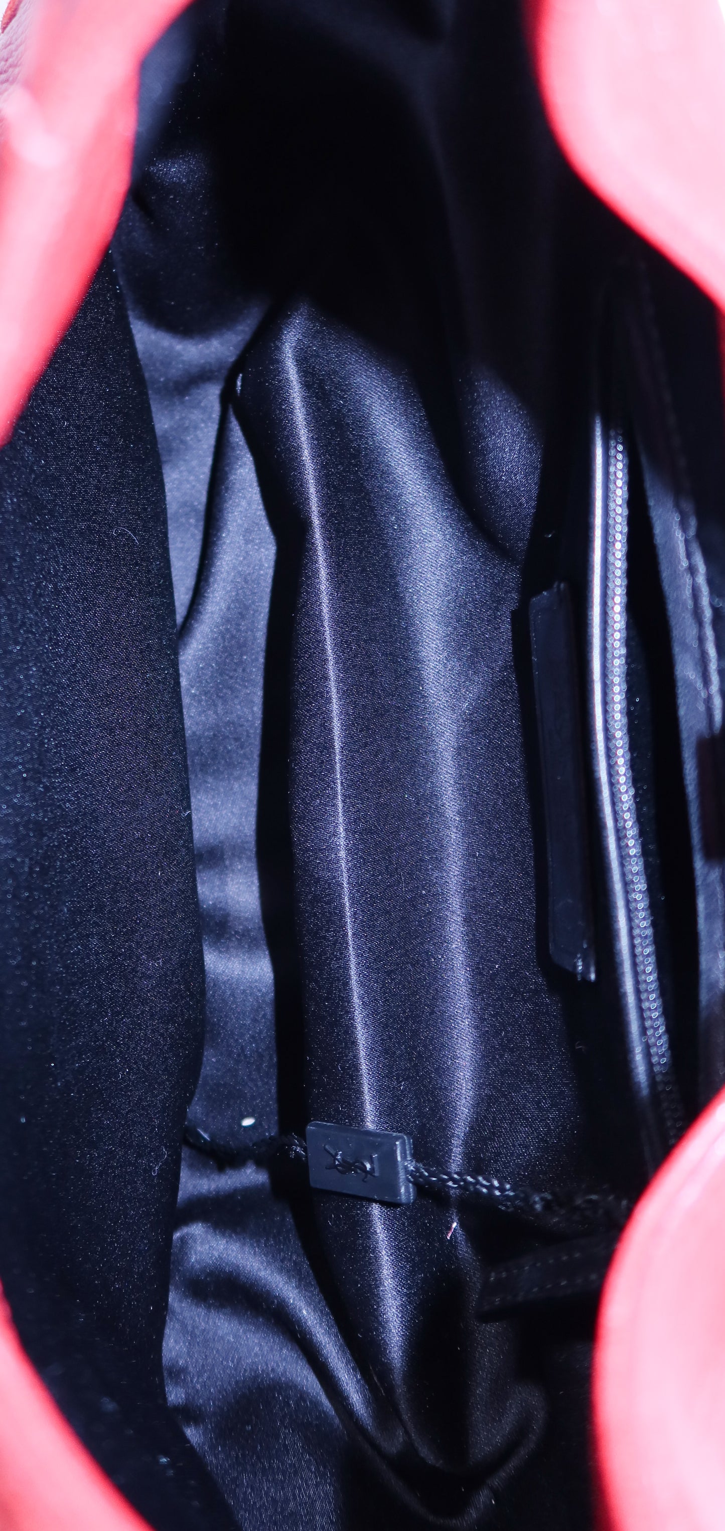 Yves Saint Laurent Red Tassel Hobo Bag