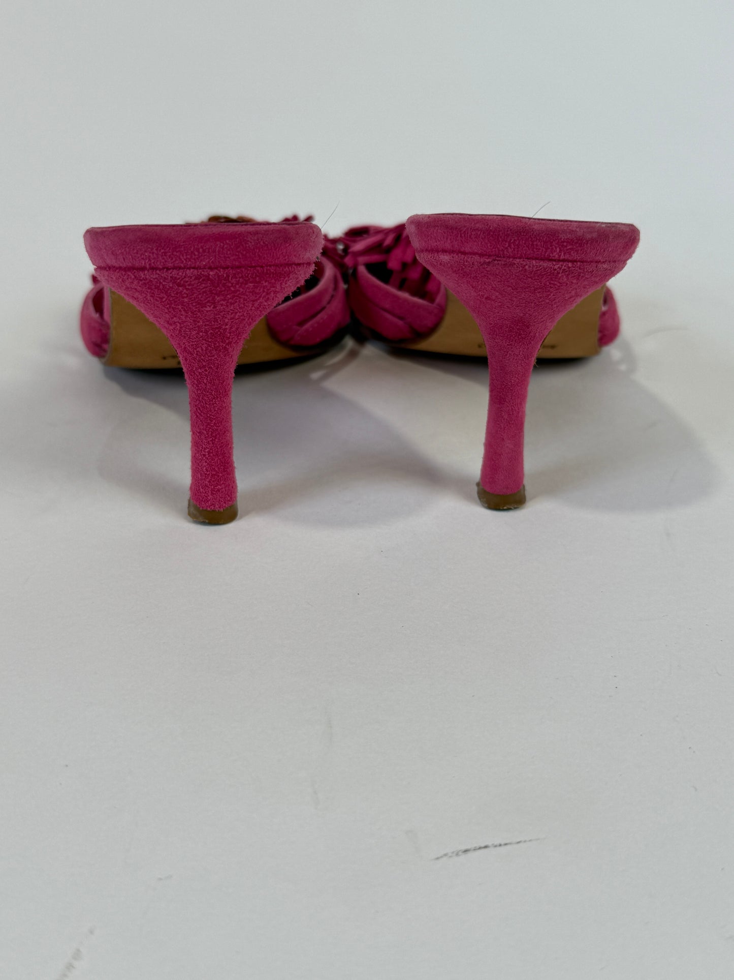 Vintage Pink Isaac Button Heels