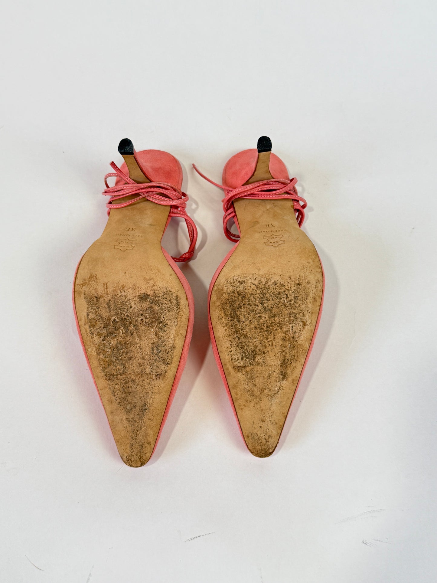 Vintage Manolo Blahnik Ruffle Heel