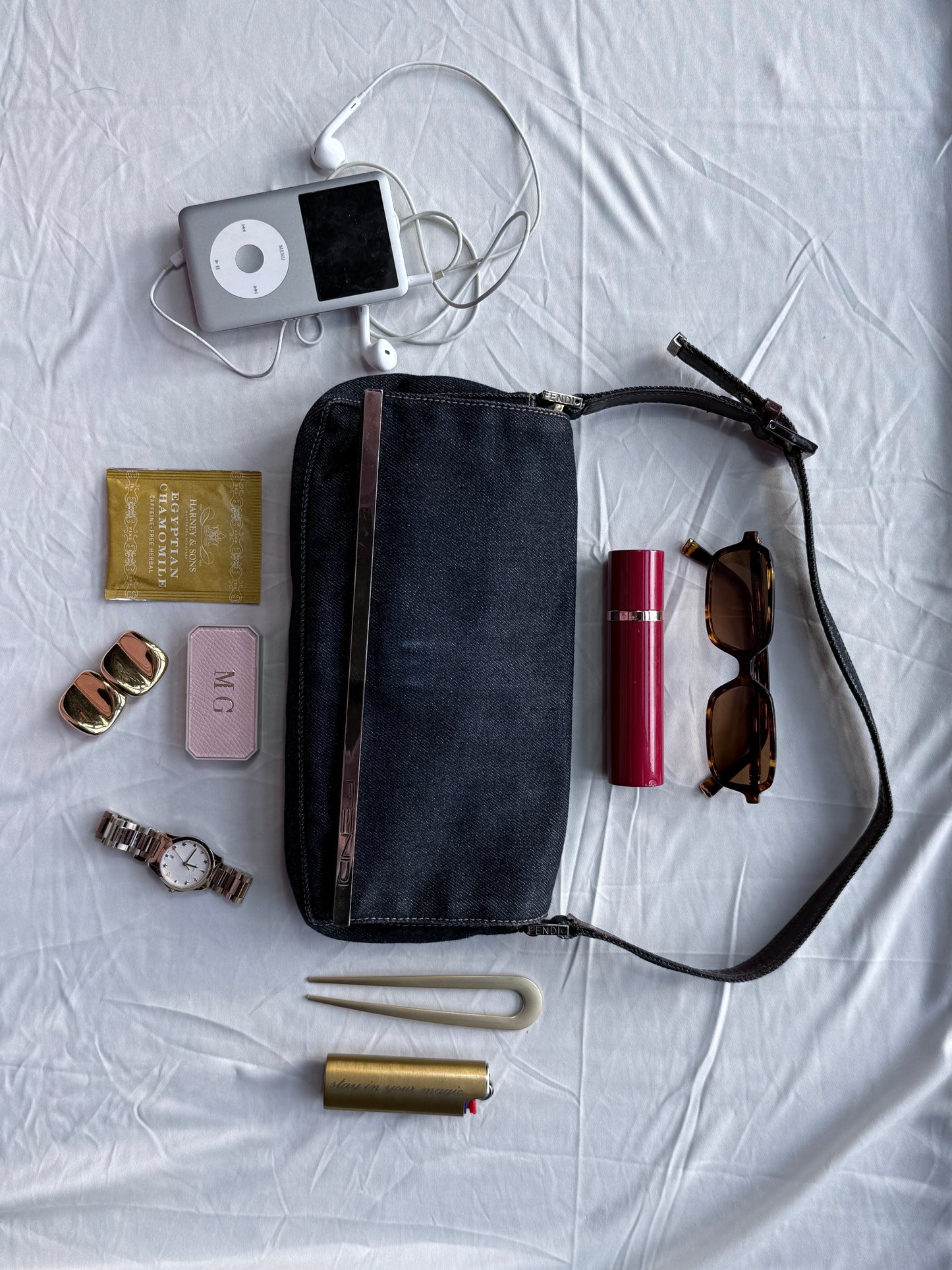 Vintage Denim Fendi Baguette