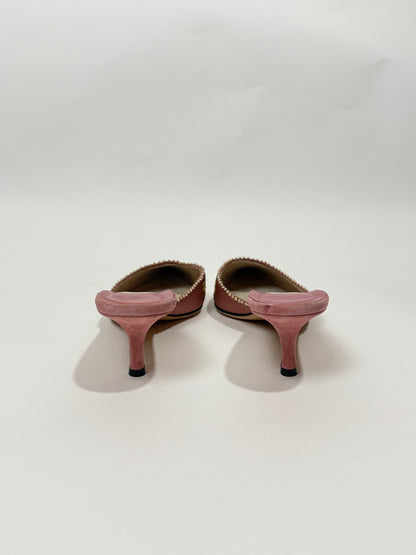 Vintage Embroidered Floral Heel