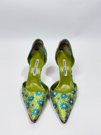 Vintage Brocade Manolo Blahnik Pumps