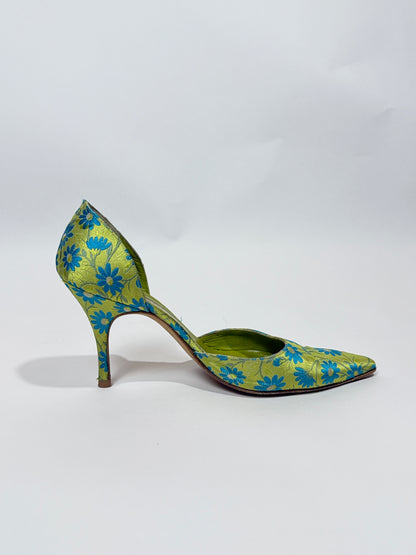 Vintage Brocade Manolo Blahnik Pumps