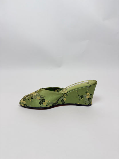Vintage Silk Brocade Wedges
