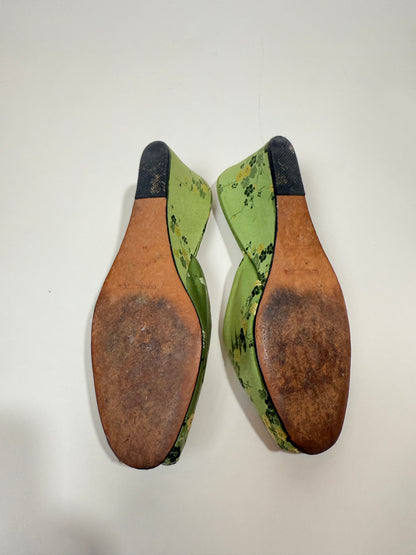 Vintage Silk Brocade Wedges