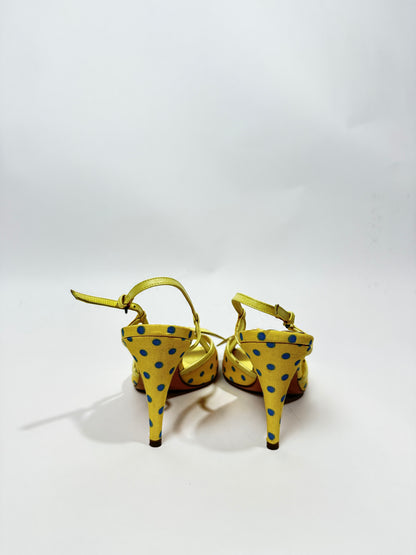 Vintage Moschino Polka Dot Heels