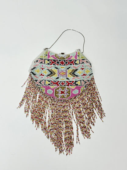 Vintage Badgley Mischka Beaded Fringe Bag