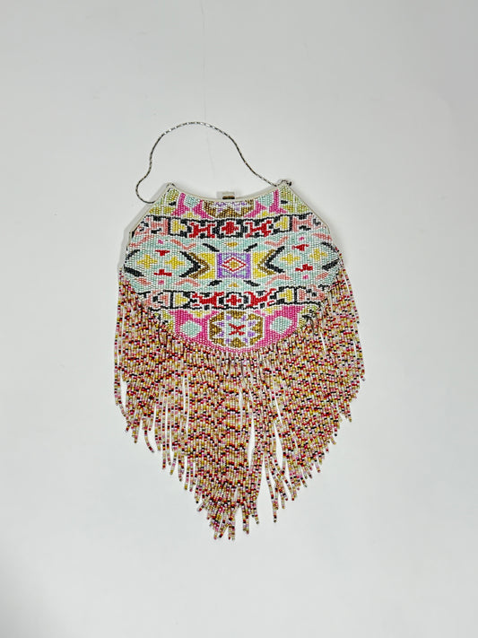 Vintage Badgley Mischka Beaded Fringe Bag