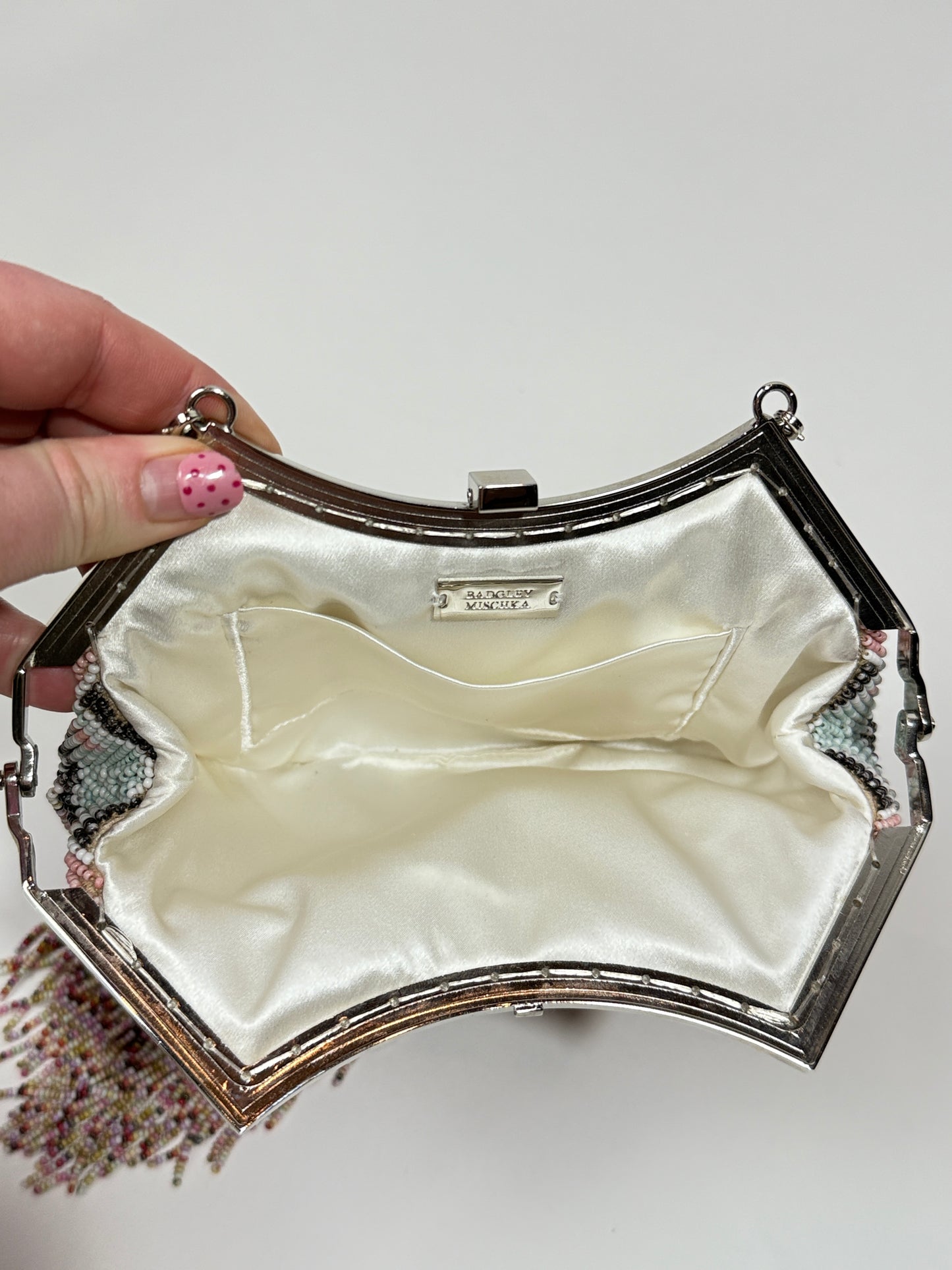 Vintage Badgley Mischka Beaded Fringe Bag
