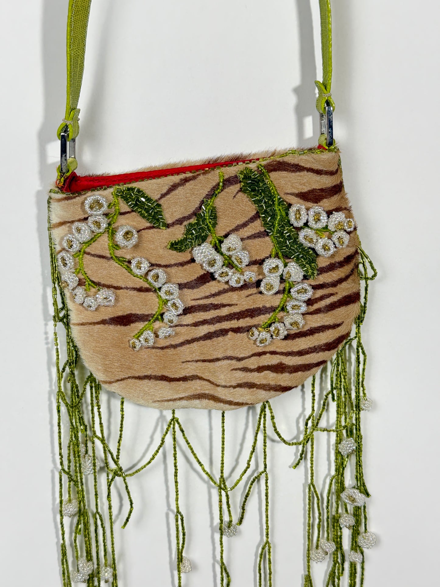 SS 2000 Valentino Beaded Fringe Bag