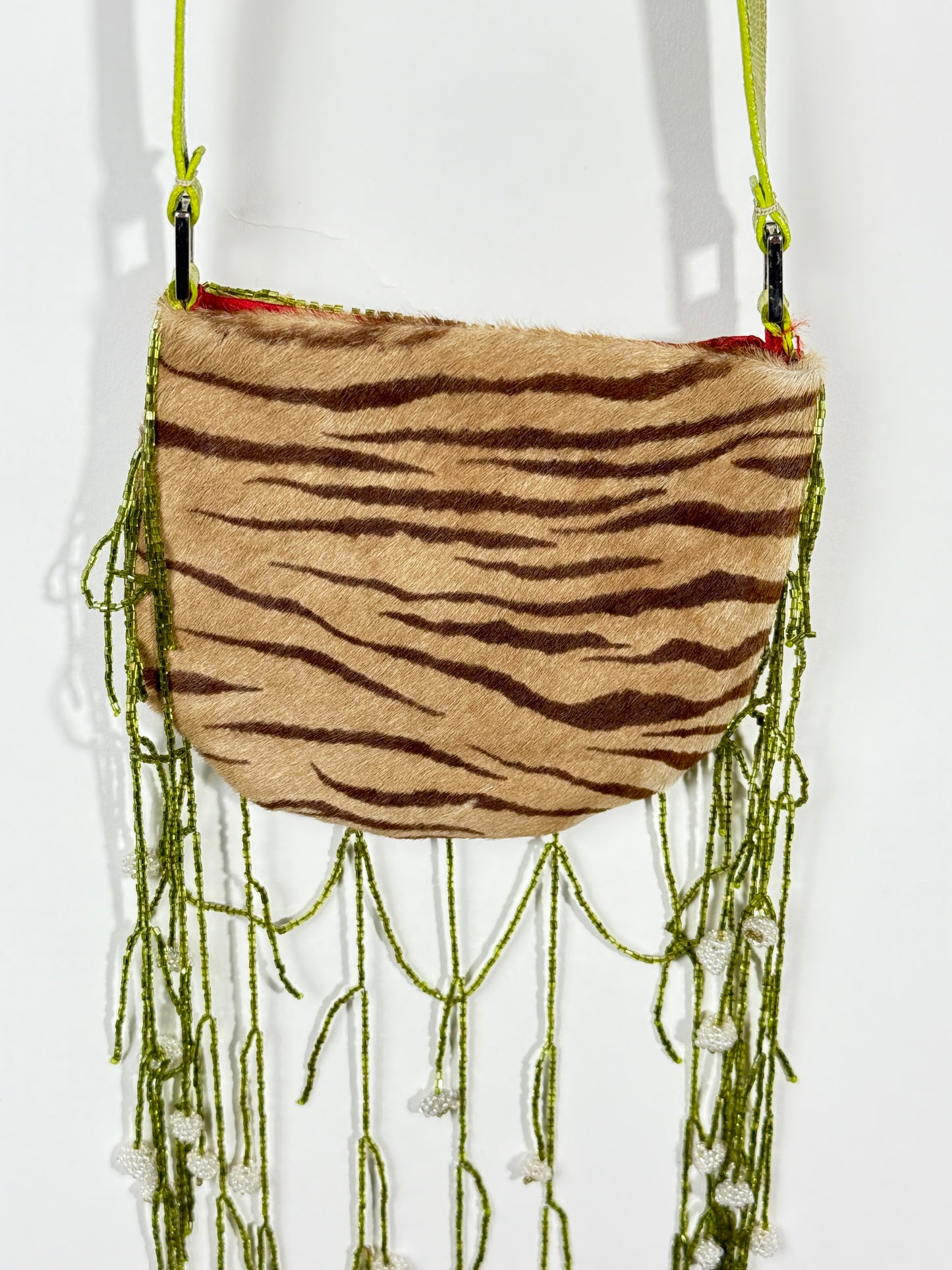 SS 2000 Valentino Beaded Fringe Bag