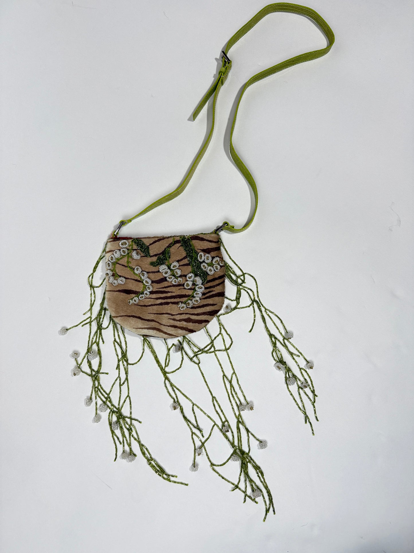 SS 2000 Valentino Beaded Fringe Bag