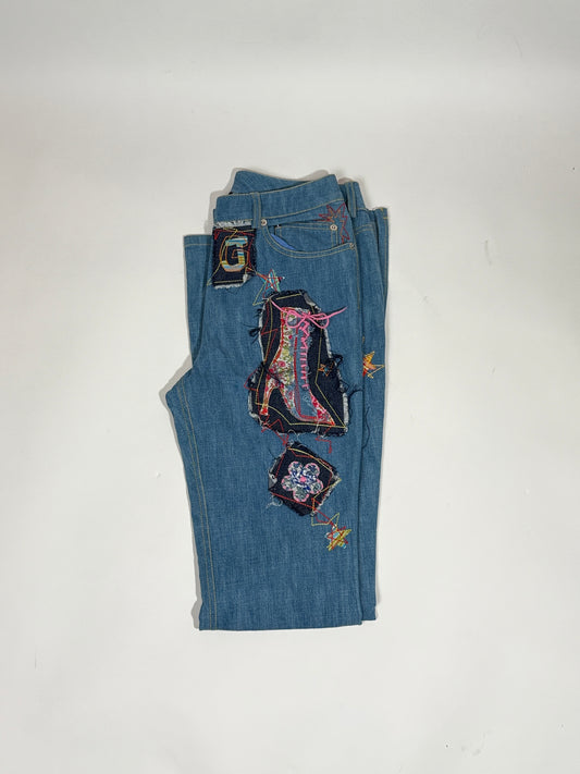 Vintage John Galliano Patchwork Jeans