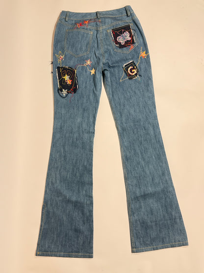 Vintage John Galliano Patchwork Jeans