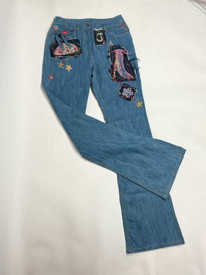Vintage John Galliano Patchwork Jeans