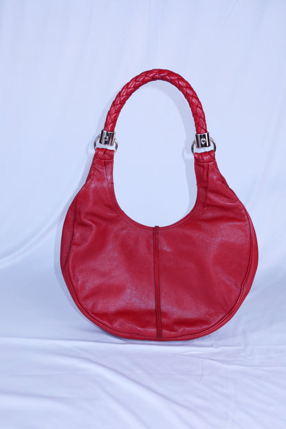 Yves Saint Laurent Red Tassel Hobo Bag