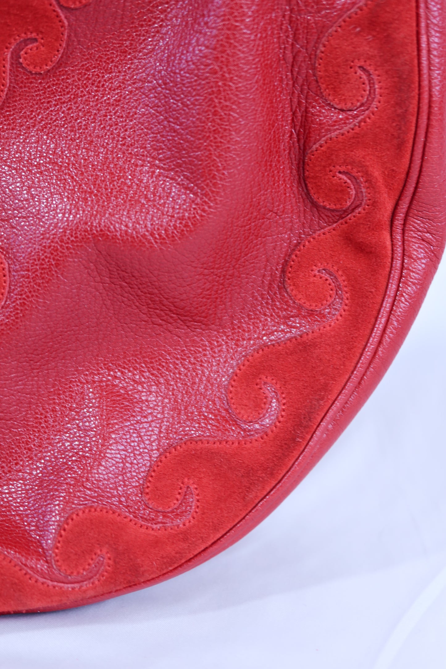 Yves Saint Laurent Red Tassel Hobo Bag