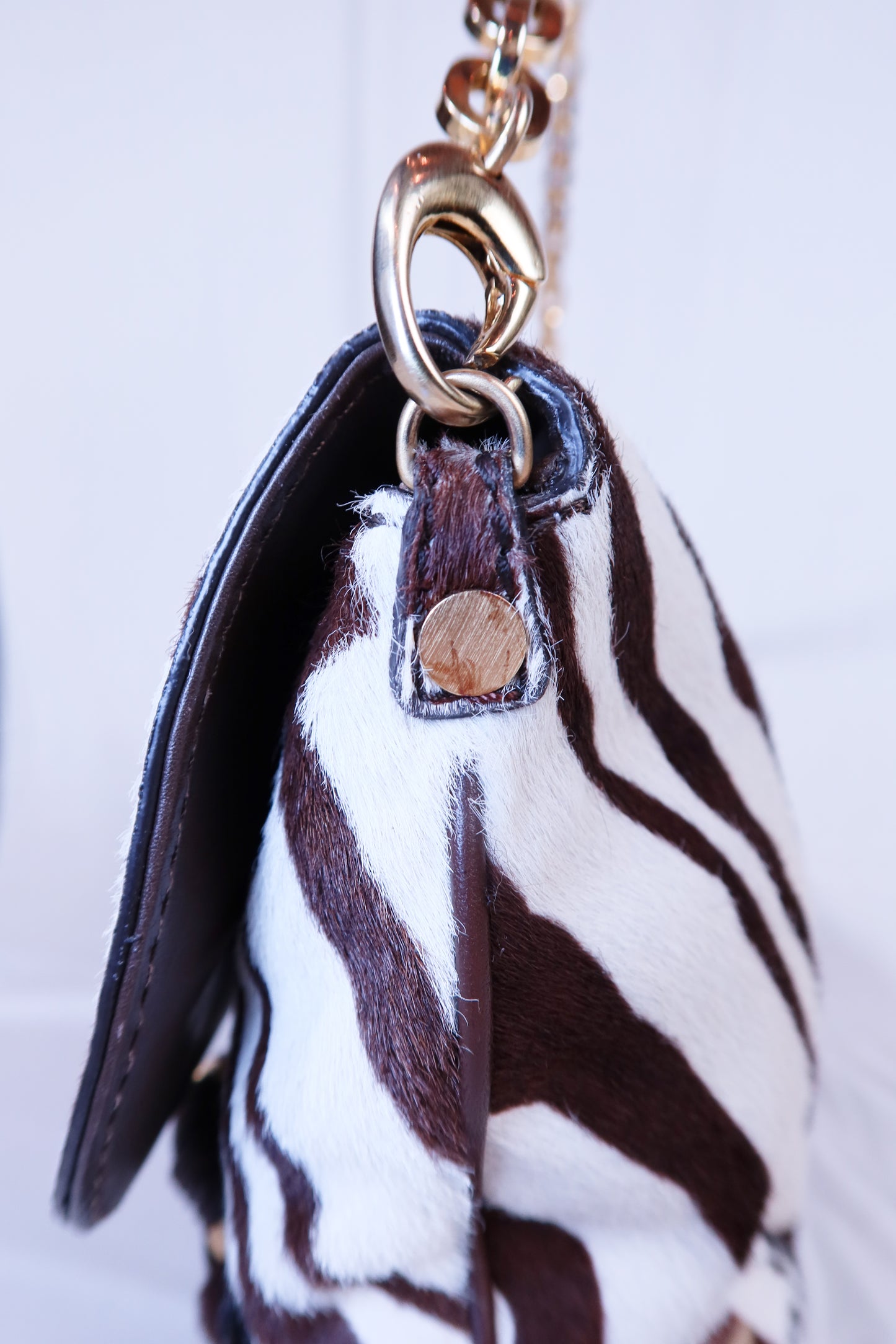 Zebra Calf Hair Jimmy Choo Bag