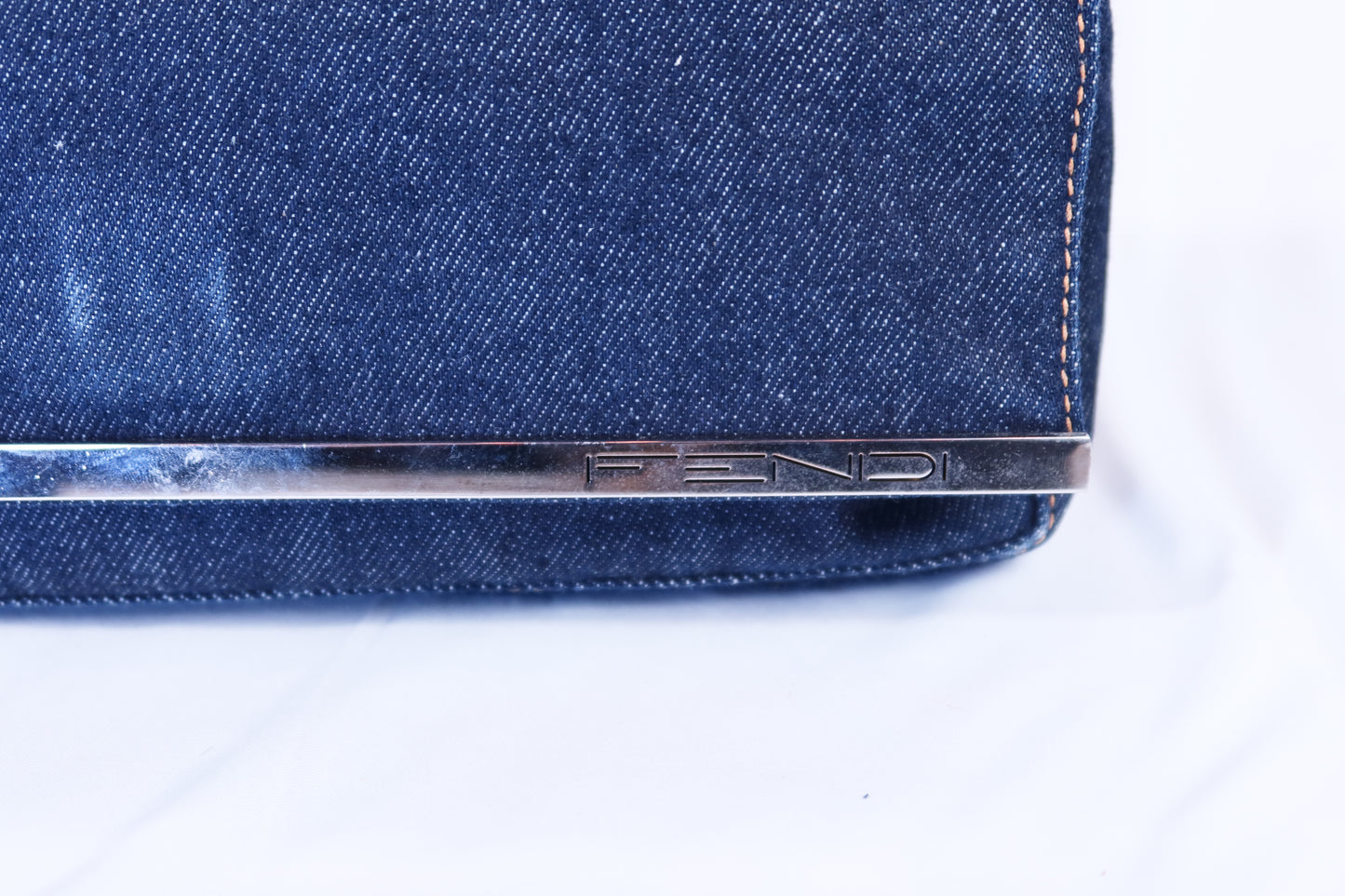 Vintage Denim Fendi Baguette