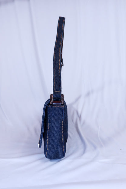 Vintage Denim Fendi Baguette