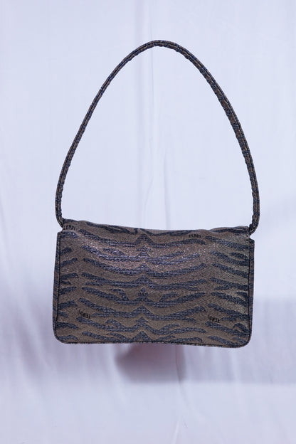Metallic Animal Print Mini Fendi Baguette