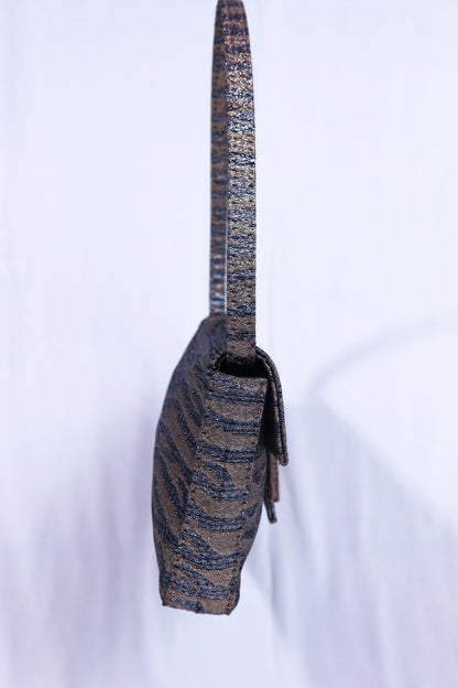 Metallic Animal Print Mini Fendi Baguette