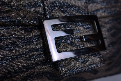 Metallic Animal Print Mini Fendi Baguette