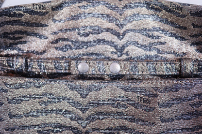 Metallic Animal Print Mini Fendi Baguette