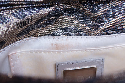 Metallic Animal Print Mini Fendi Baguette