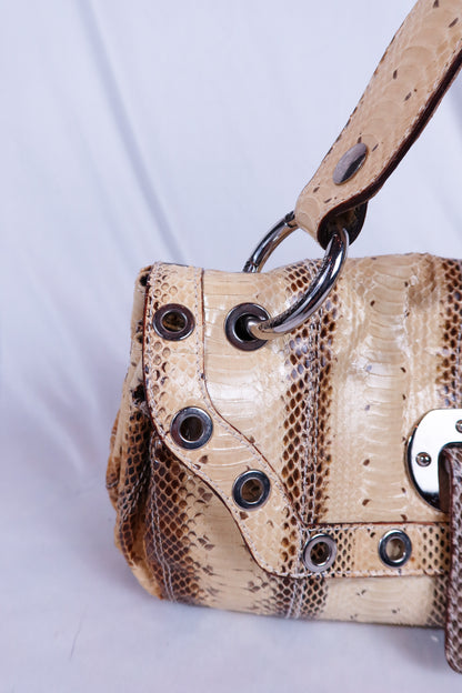Vintage Dolce & Gabbana Snakeskin Shoulder Bag