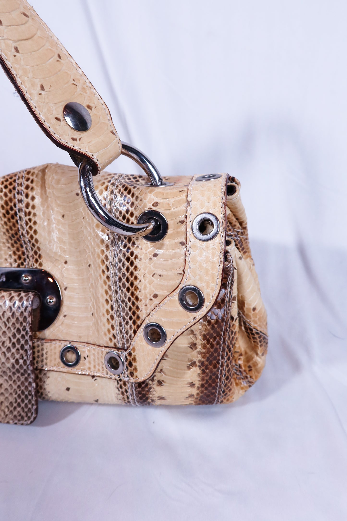 Vintage Dolce & Gabbana Snakeskin Shoulder Bag