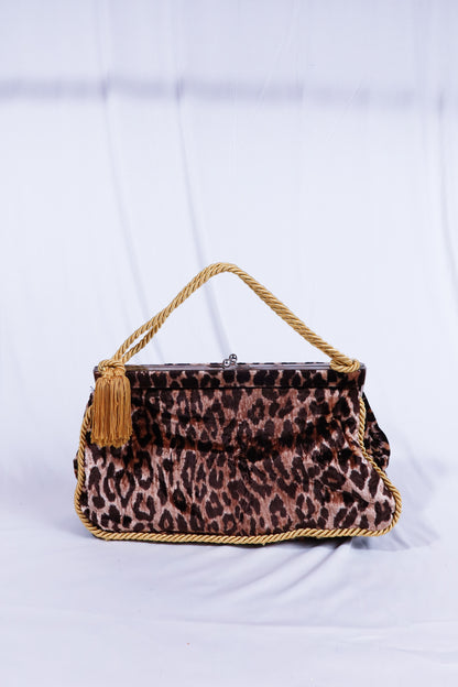 Velvet Leopard Dolce & Gabbana Large Clutch