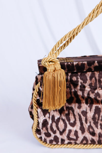Velvet Leopard Dolce & Gabbana Large Clutch