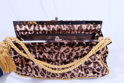 Velvet Leopard Dolce & Gabbana Large Clutch