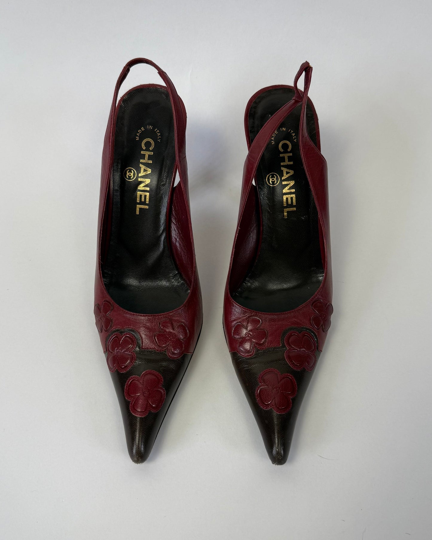Vintage Chanel Camellia Heels