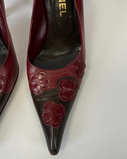 Vintage Chanel Camellia Heels
