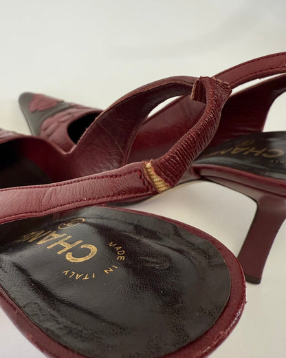 Vintage Chanel Camellia Heels