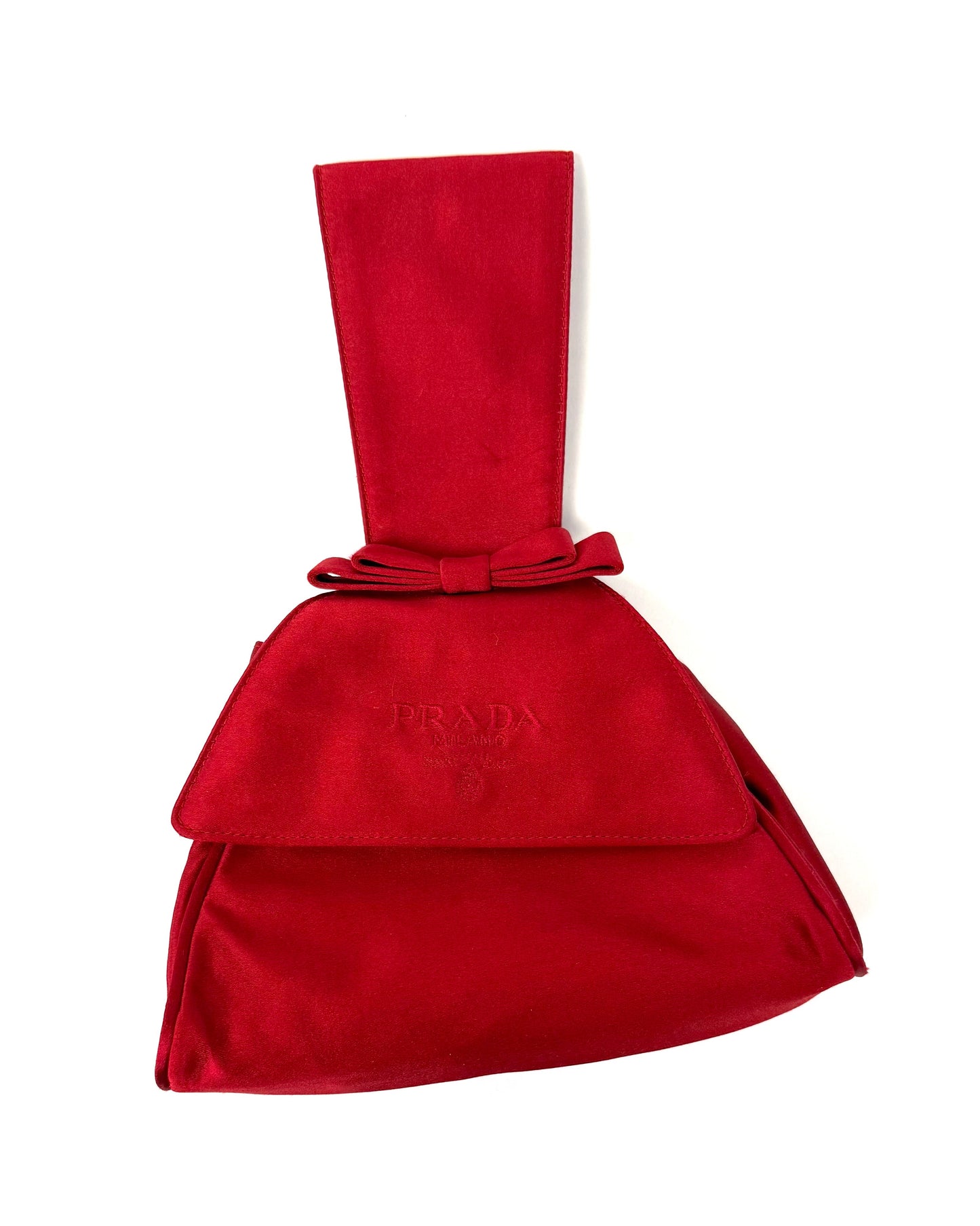 Vintage Red Prada Evening Bag
