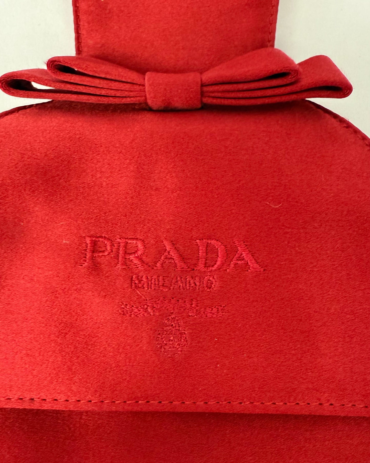Vintage Red Prada Evening Bag