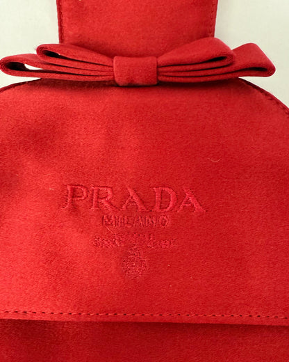 Vintage Red Prada Evening Bag