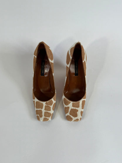 Vintage Sergio Rossi Giraffe Wedges