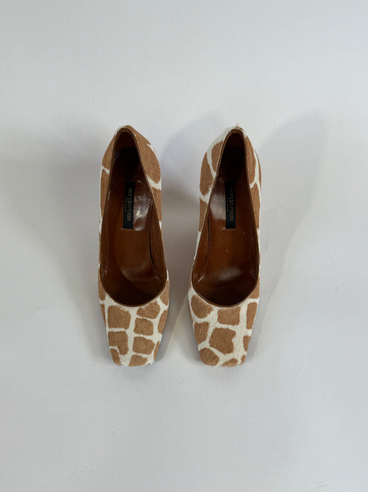 Vintage Sergio Rossi Giraffe Wedges