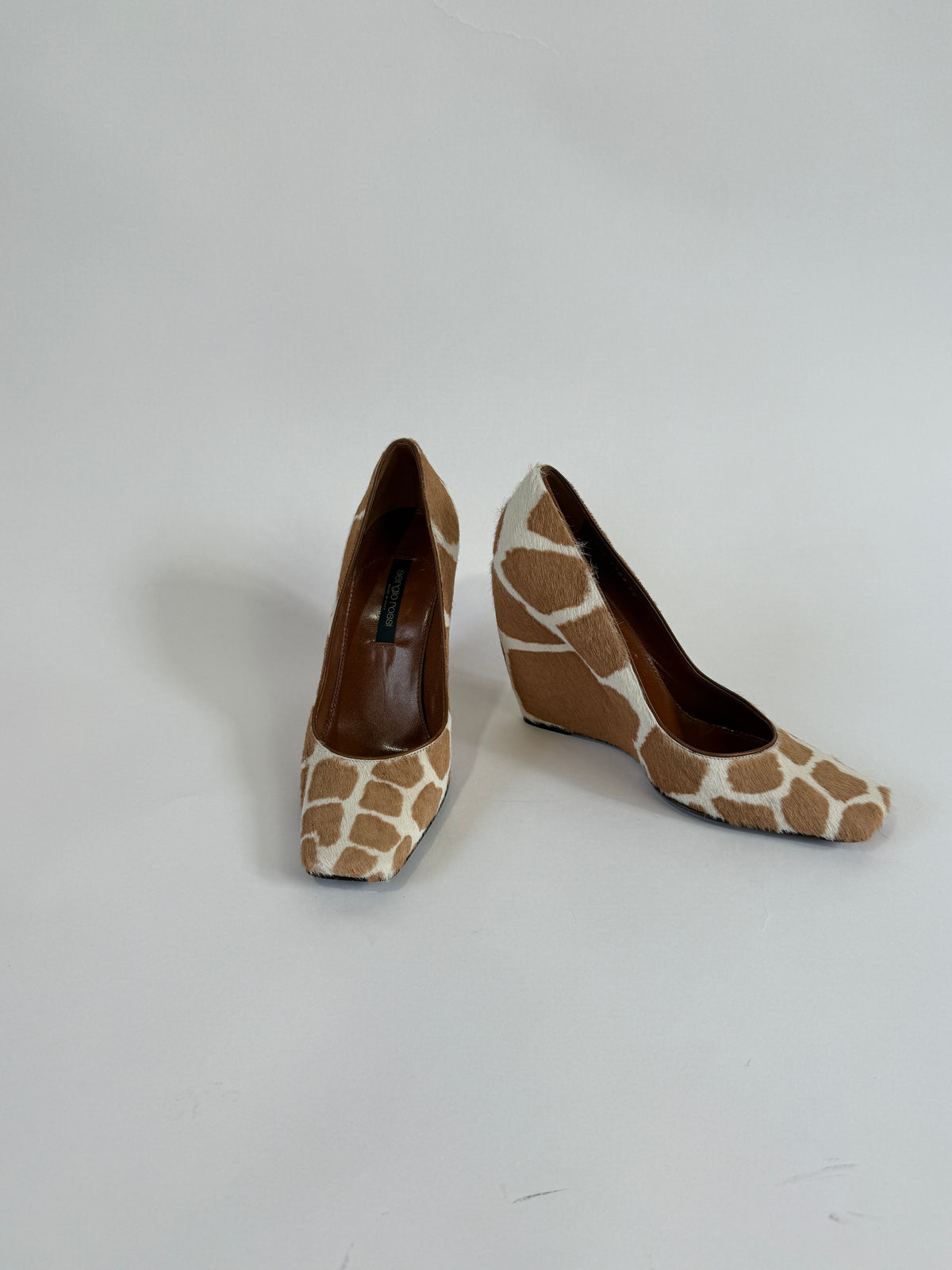 Vintage Sergio Rossi Giraffe Wedges