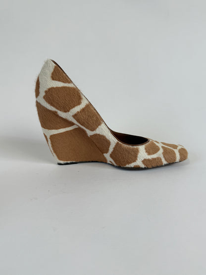 Vintage Sergio Rossi Giraffe Wedges