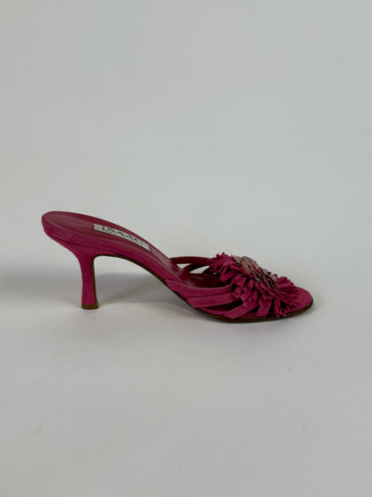 Vintage Pink Isaac Button Heels