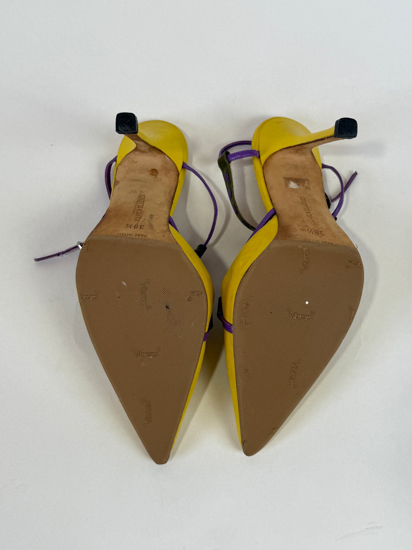 Vintage Yellow Manolo Heels