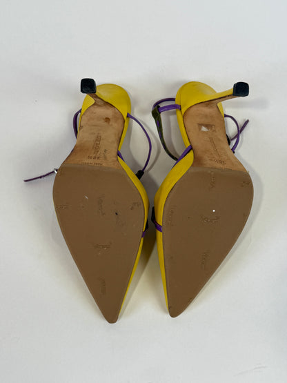 Vintage Yellow Manolo Heels
